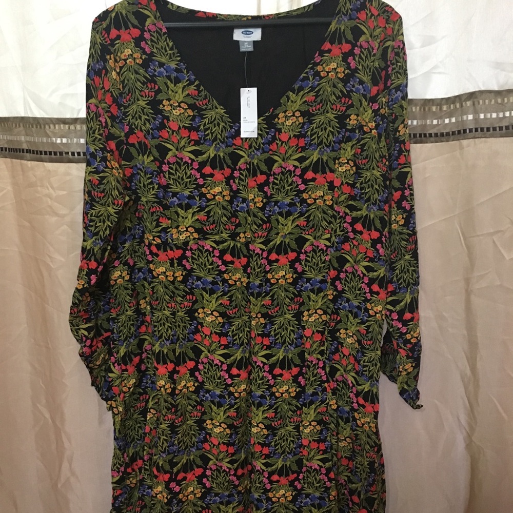 Floral print A line dress